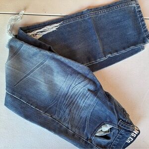 Boys size 12 Blue Distressed Rebel Jeans